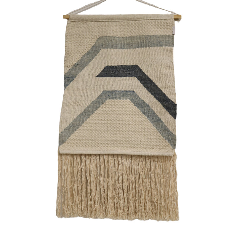 Hand Woven Wall Hanging, Multicolor,  24" H x 45" W