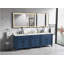 Miroir de salle de bain 96 x 48 pouces à DEL avec cadre en aluminium, miroir de meuble-lavabo mural, anti-buée, mémoire, 3 couleurs, réglable en continu