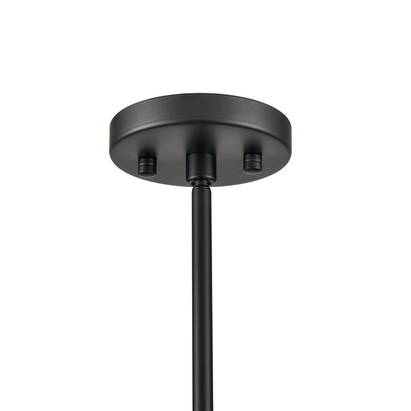Lustre tambour en tissu 3 lumières Bertan, Noir