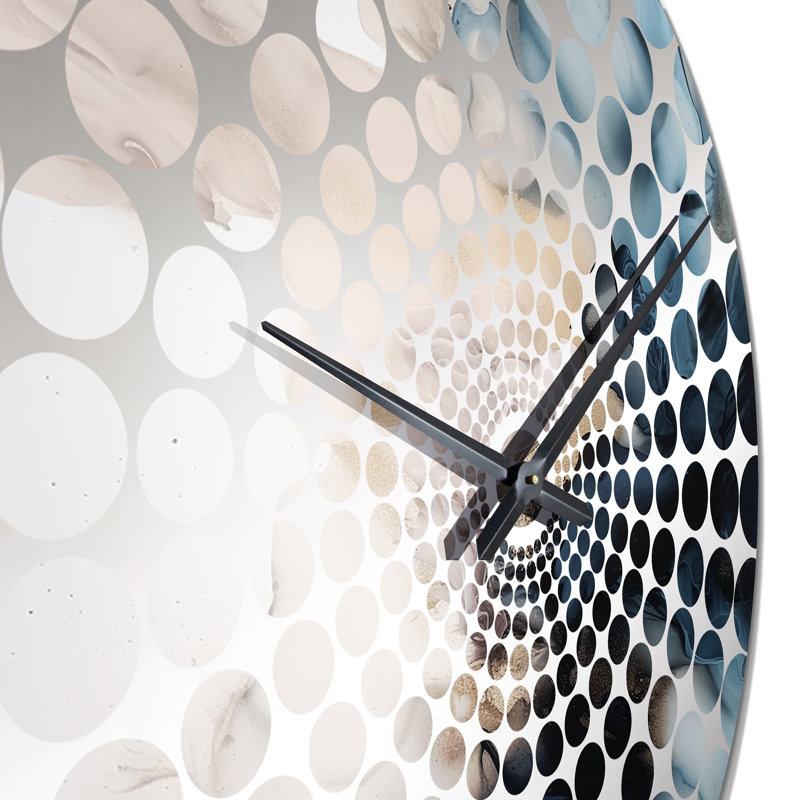 Steffanie - Abstract Marble Wall Clock, Large