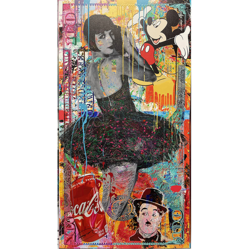 Homecomming, technique mixte originale sur toile par Oliver Ne Wilson, 32 x 60