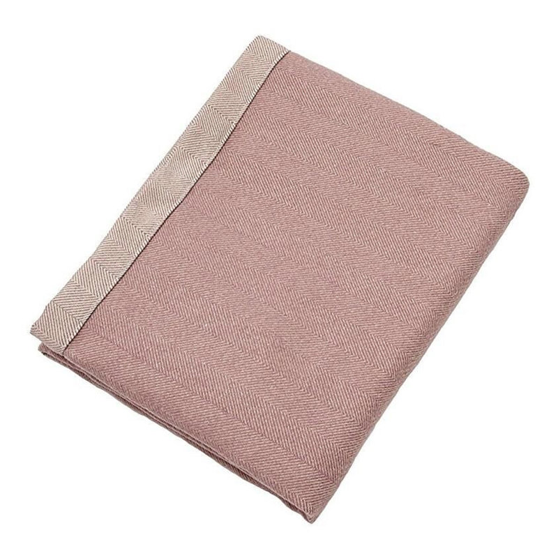 Herringbone Throw Blanket, Lilac, W130 x L200cm