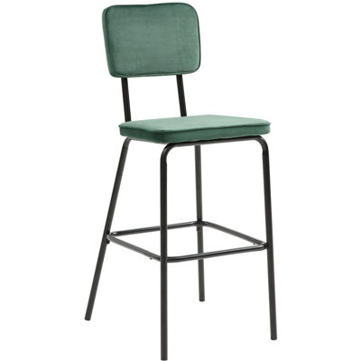 Desousa Upholstered Counter Stool with Metal Frame