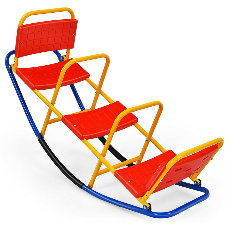 Freeport Park Tidwell 3 Seat Metal Teeter Totter