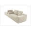 Canapé modulaire Cloud avec méridienne en L, canapé modulaire moderne avec assise profonde, rembourré pour le salon et la chambre à coucher, aucun assemblage requis, brun clair