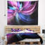 Tapisserie florale mauve et bleue-28485870