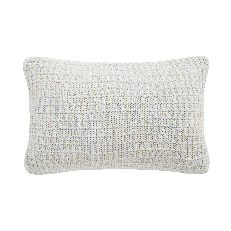 Blue and Taupe Embroidered Faux Fur Pillow Set