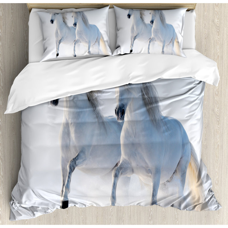 Winter Modern & Contemporary Polyester Duvet Cover, King