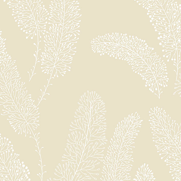 Papier peint plume 33 pi x 20,7 po Bywell, Taupe