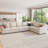 Caren L-shaped Sleeper Sectional Modular Sofa Bed With Storage Seat-115354127