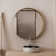 31.5" Surface Mount Round Metal Framed Medicine Cabinet with Mirror and Adjustable Shelves