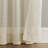 Pinstripe Linen Textured Semi Sheer Curtains-113450087