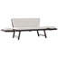 Babylon Rattan Garden Bench Reclining Back Adjustable Armrests Brown