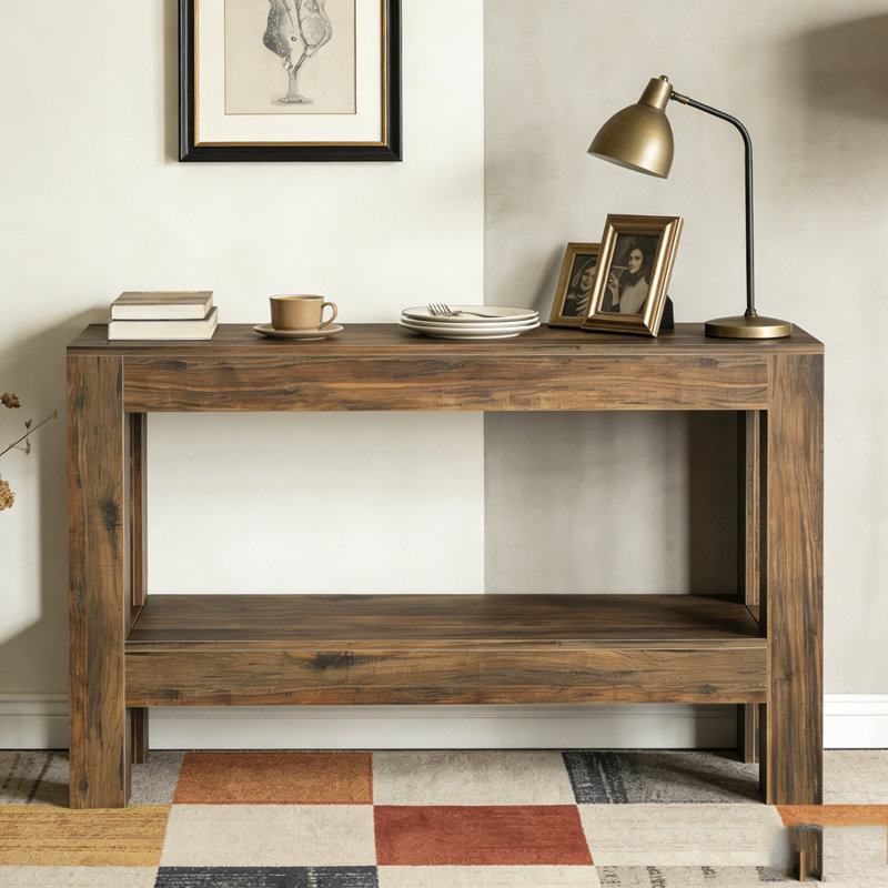 Farmhouse 2-Tier Entryway Sofa Table