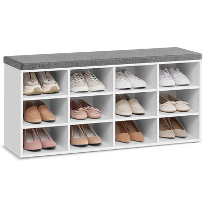 12 Pair Shoe Storage Bench