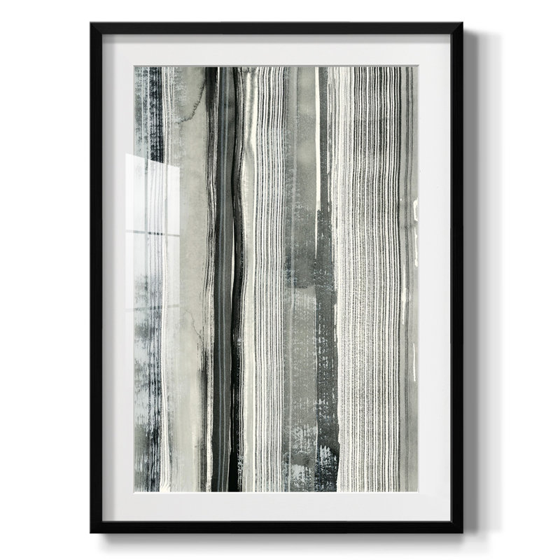 Differing Parallels II -Framed Print, 28.5" H x 20.5" W, Black