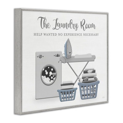 Laundry Help Wanted Phrase Giclee Art, design by Natalie Carpentieri
