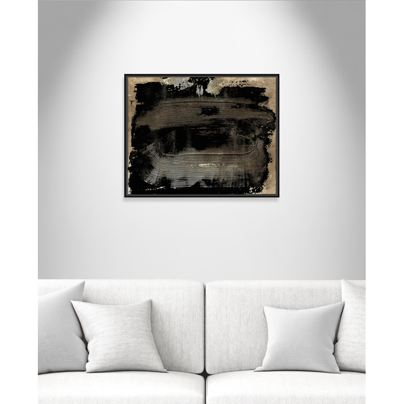 Peinture sphérique Cavide, Toile avec cadre noir, H 23,5 po x l 29,5 po