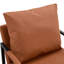 Fauteuil d'appoint rembourré en cuir de polyuréthane moderne avec dossier rembourré très épais-1748392065-1748392070