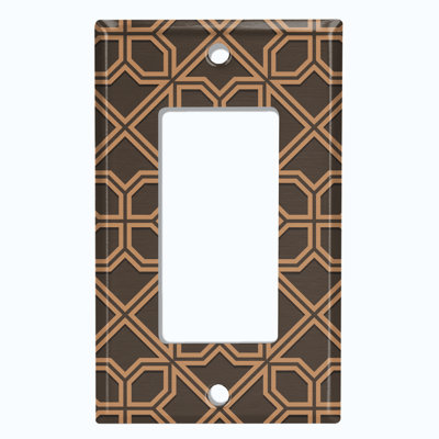 Patterned 1 - Gang Toggle Light Switch Standard Wall Plate