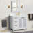 Schreck 43'' Single Bathroom Vanity with Engineered Stone Top with Mirror-1387926616