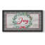 Joy Joy Wreath, toile encadrée de qualité supérieure - prête à être accrochée-88113415-88113409