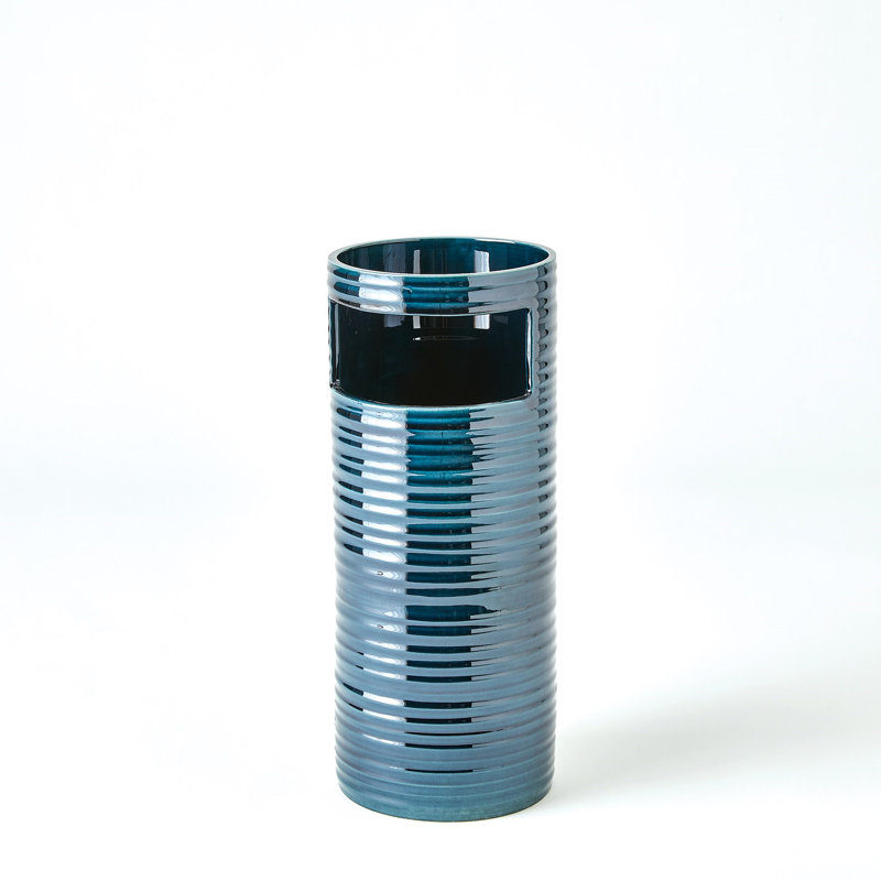 Earthenware Table Vase, 14" H x 6" W x 6" D