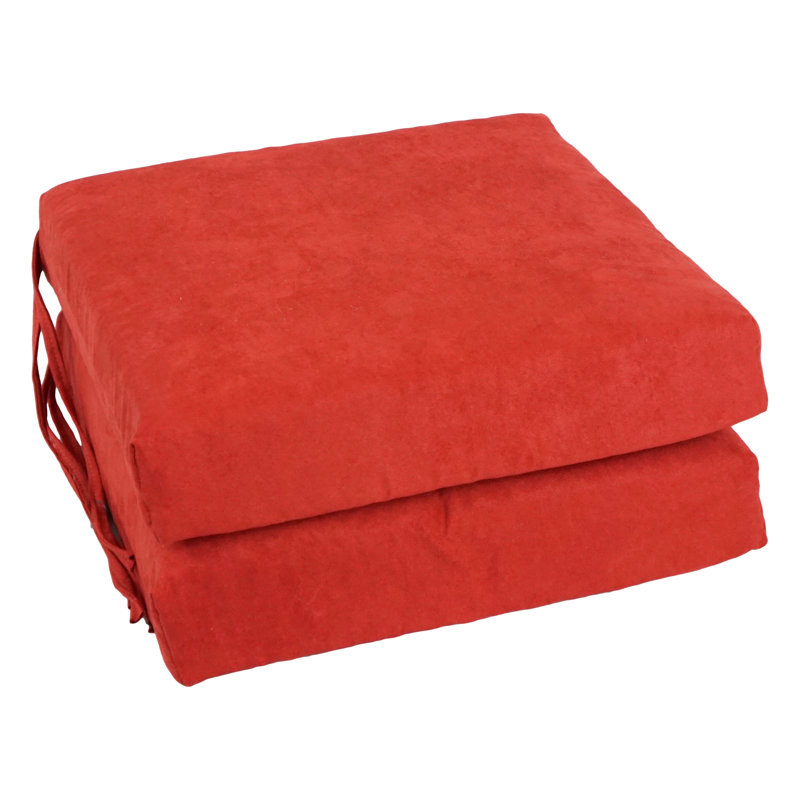 Outdoor 3'' Seat Cushion, Cardinal Red
