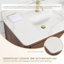 Meuble-lavabo double autoportant 84 po avec plateau en quartz Calacatta Porto-451348586-451400898
