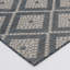 Tapis intérieur / extérieur gris à motif géométrique tissé à plat-1101772278