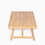 Table basse de patio rectangulaire en bois d'acacia, teck