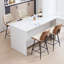 Tabouret de comptoir en similicuir H 38,58 po -846664686-857852142