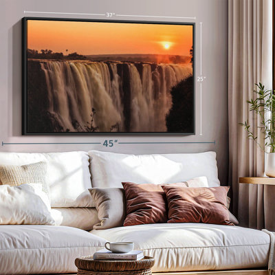Impression sur toile de chutes majestueuses Victoria