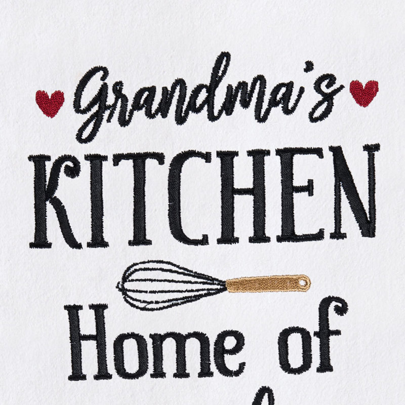 Torchon de cuisine brodé Grandma's Kitchen