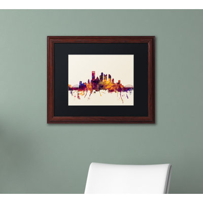 « pittsburgh horizon iv », reproduction d’impression sur toile encadrée