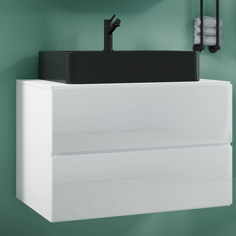 Reecie Bathroom Vanity with Basin, White