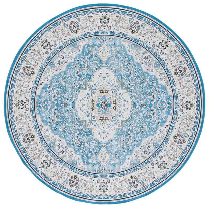 Tucson Performance Machine Washable Oriental Rug, Round 6'