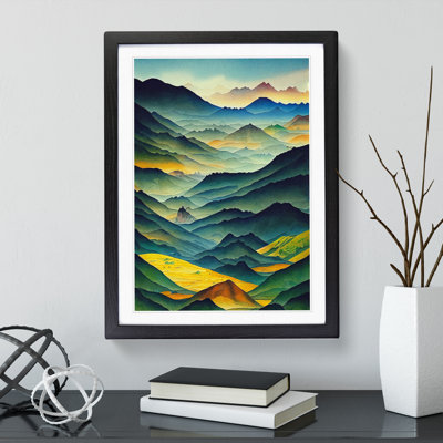 XV1022-5151X Mountain Landscape No.1 - Single Picture Frame Painting