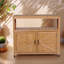 Ensemble de table de bar en bois avec rangement et buffet