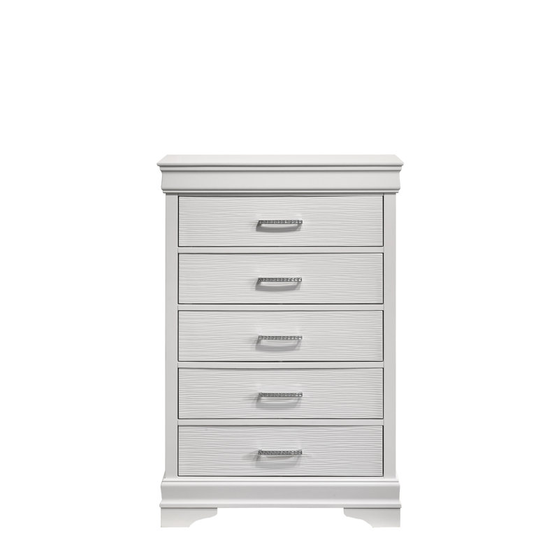 Mayodan 5 - Drawer Dresser, White
