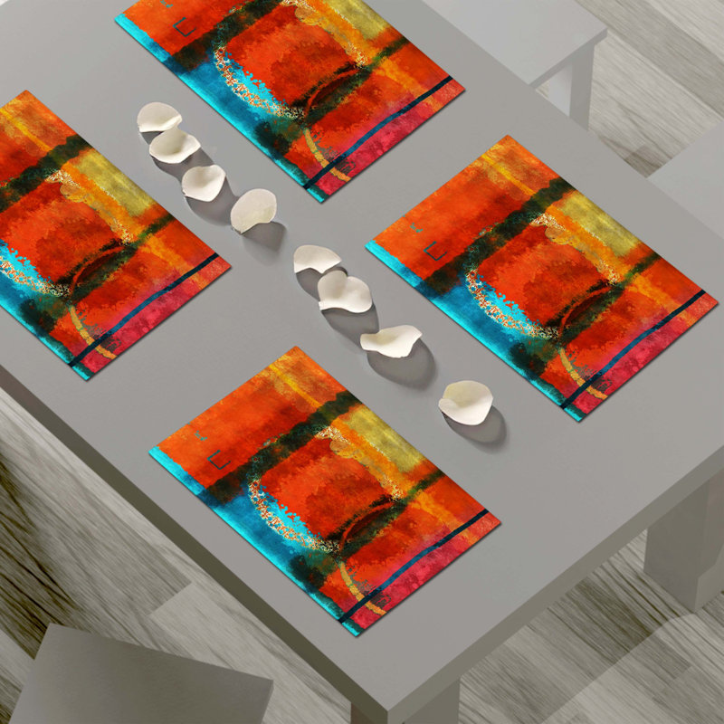 Napperon abstrait en polyester