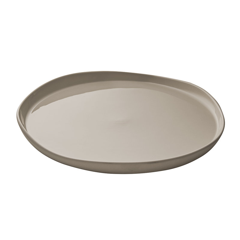 Brume Porcelain Dinner Plate, Gray