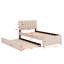 Lit plateforme simple tapissier avec lit gigogne dissimulé-114346451