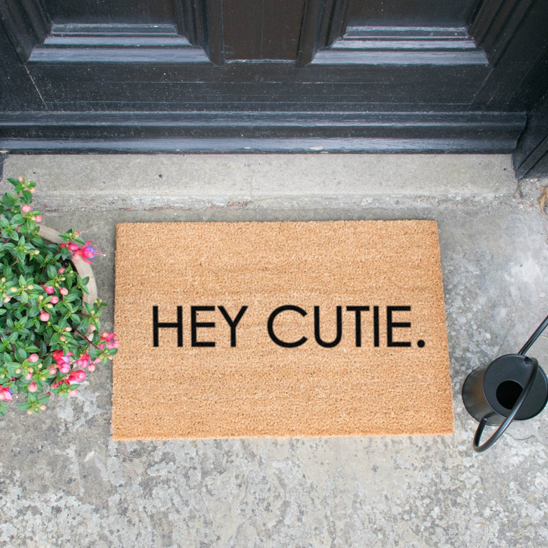 Rugeley Non-Slip Outdoor Doormat, Yellow/Black