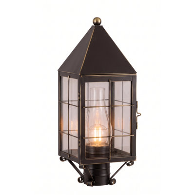 Brass Traditions - Ashford - 1 Light - 19 inch - Bronze - Solid Brass - Post Lantern