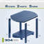 Table d'appoint extérieure 17 po 2 niveaux-870705048