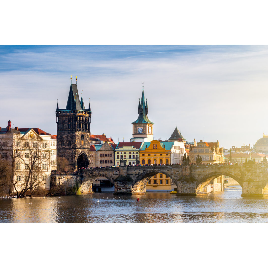 Blick auf die Karlsbrücke - Kunstdrucke auf Leinwand