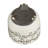S/2 CERAMIC 6/8" SCRIBBLE FOOTED PLANTER