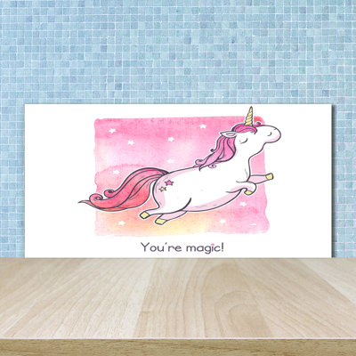 Maelys 50cm W x 100cm L Glass Peel and Stick Panel