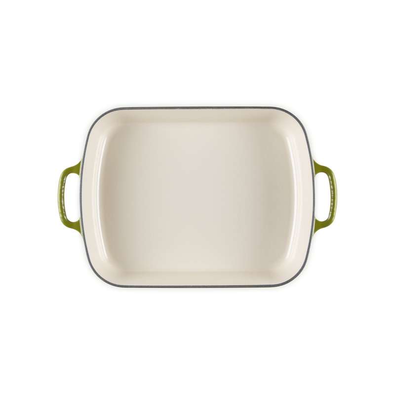 Le Creuset Signature Cast Iron Rectangular Roaster, 5.25Qt., Artichaut, Olive